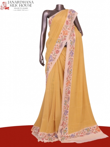 Floral  Pure Crepe Silk Saree